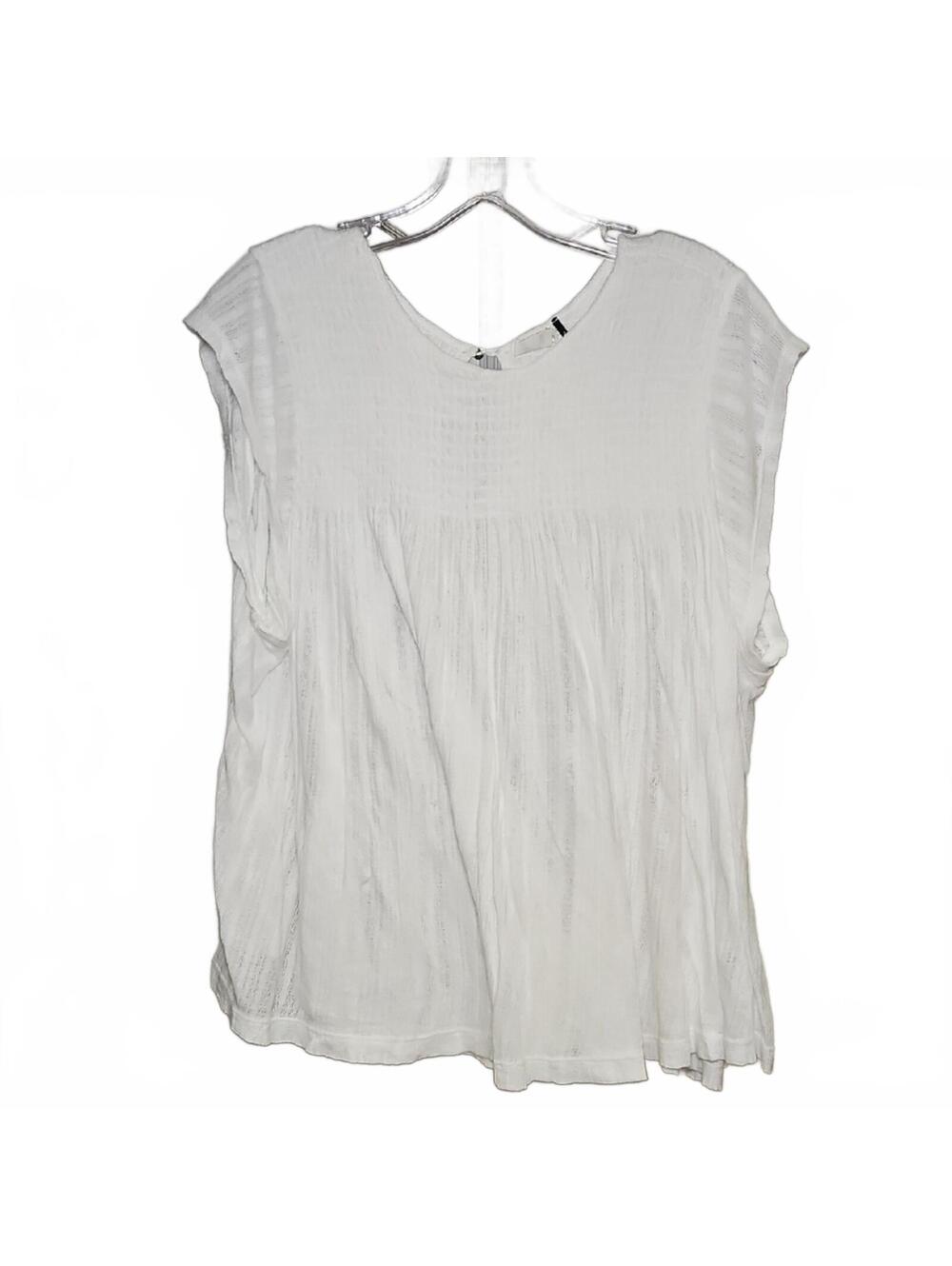 Akemi+Kin | White Women's Flowy Top | S